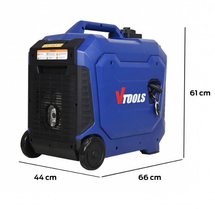 Инверторный генератор VTOOLS 4000W 4.0 кВт с электростартером и пультом ...