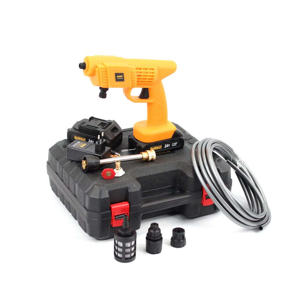 Аккумуляторная ручная мойка DeWalt DCPW560B (24V, 5Ah, 26bar), АКБ мойка Деволт