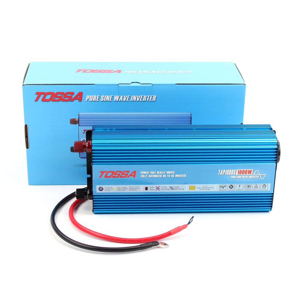 Перетворювач напруги чистий синус (інвертор) 12-220V 1000W Tossa TAP1000S