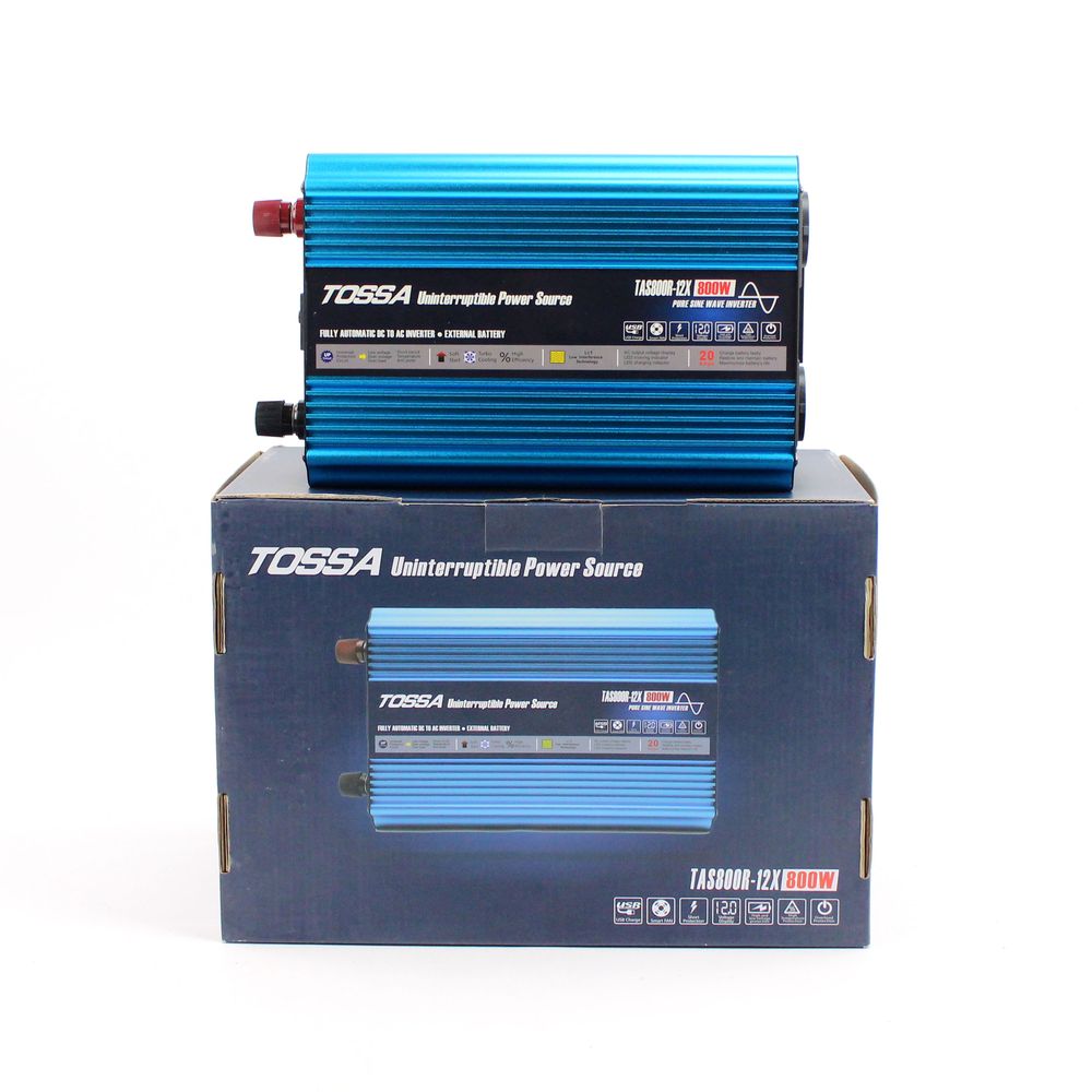 Перетворювач напруги (інвертор) 12-220V 800W Tossa TAS800R-12X з функцією UPS