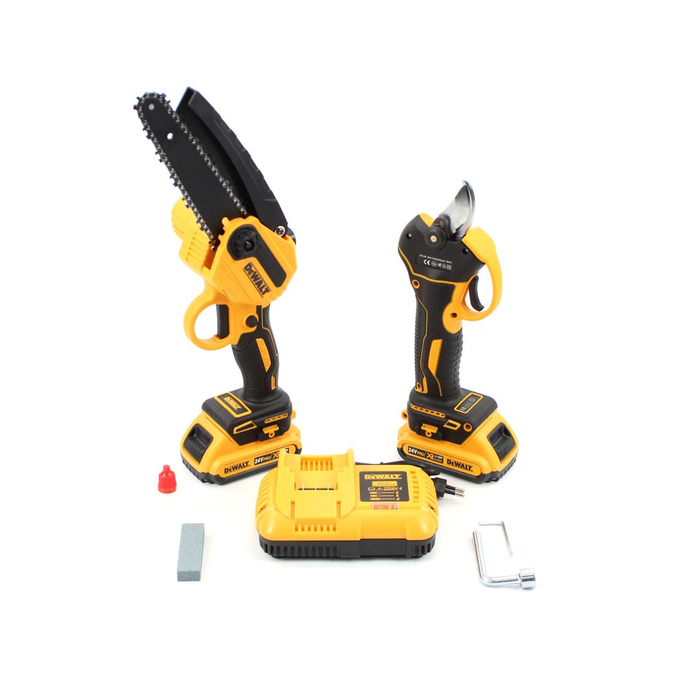 АКБ Набор 2в1 DeWalt 24V (Секатор DCMPP550P1 + пила DCM160N ) Набор 2в1 Деволт