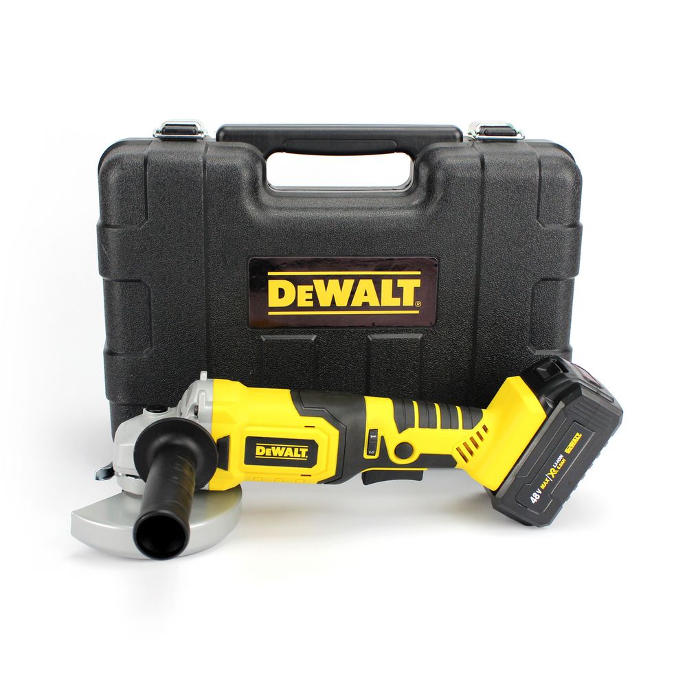 Акумуляторна болгарка DEWALT DCG405NT (48V, 6Ah) з регулятором обертів. КШМ Деволт