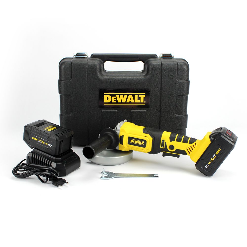 Акумуляторна болгарка DEWALT DCG405NT (48V, 6Ah) з регулятором обертів. КШМ Деволт