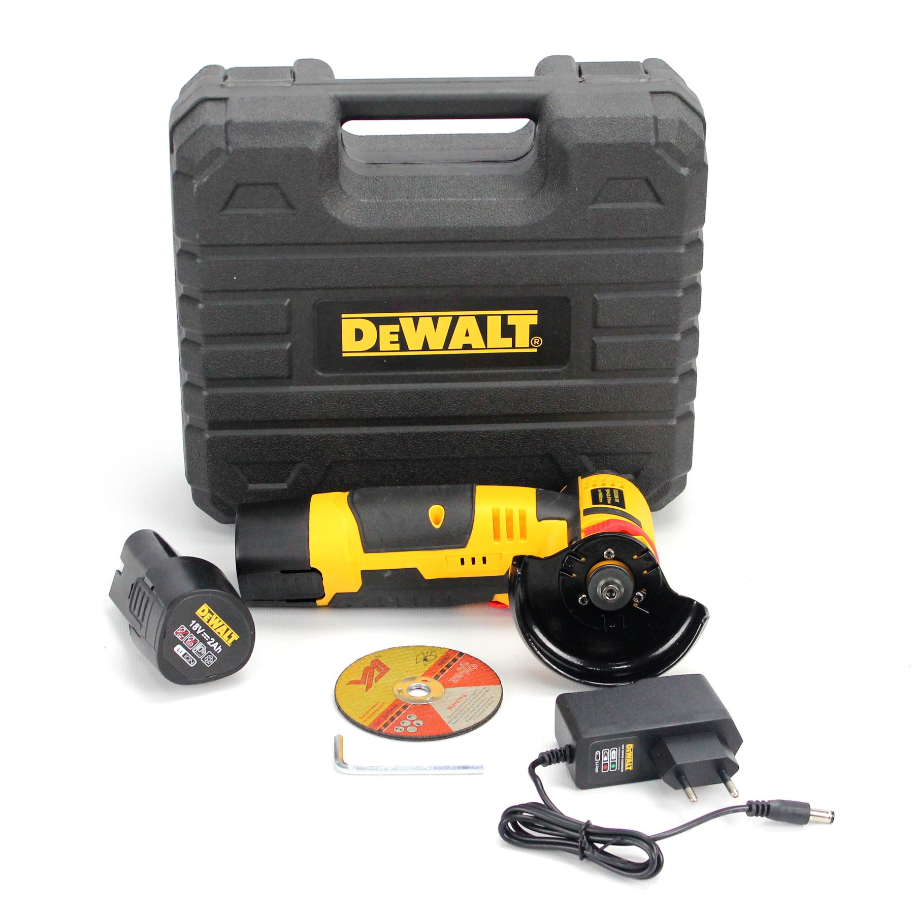 Аккумуляторная болгарка DeWalt DCG125N-18V (18V, 2AH) АКБ УШМ Девольт -  Склад Инструментов - интернет-магазин профессиональных инструментов для дома