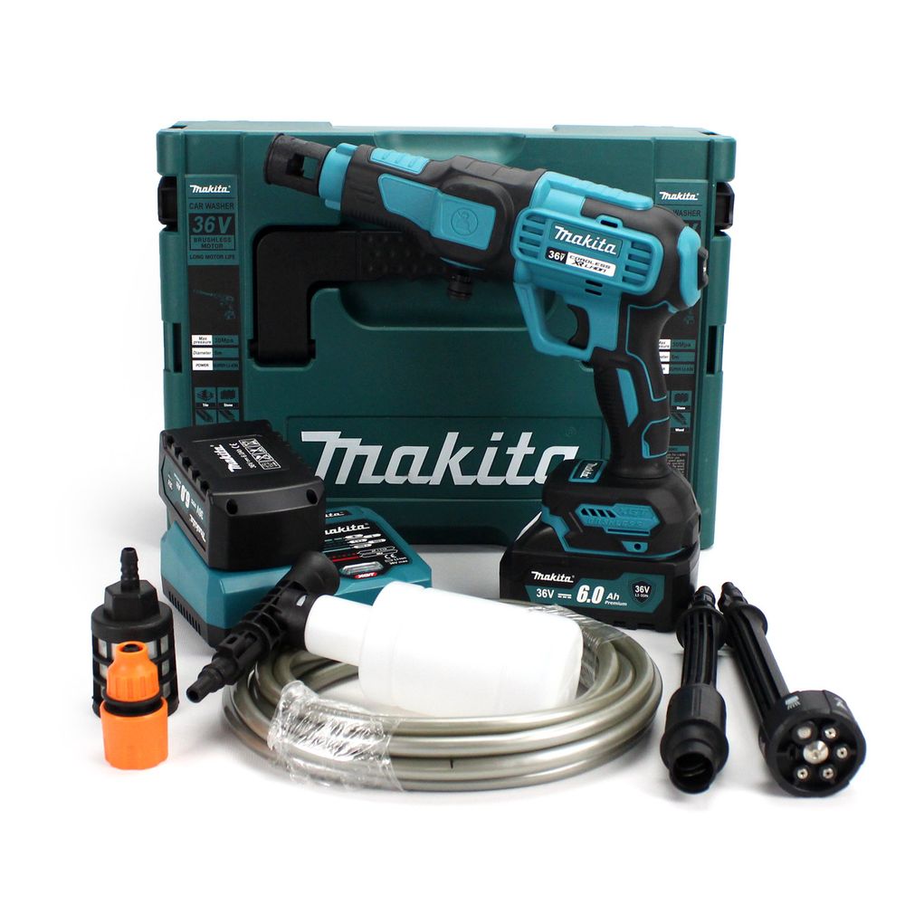 Аккумуляторная ручная мойка Makita DXR-911 (36V, 6Ah, 40bar), АКБ мойка .