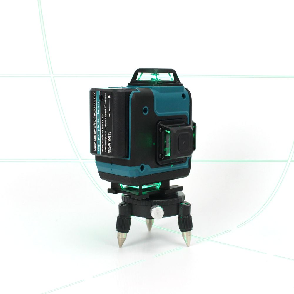 Аккумуляторный лазерный нивелир Makita SK700GDZ 3D-4D уровень (3.7V, 5AH).АКБ уровень со штативом Макита