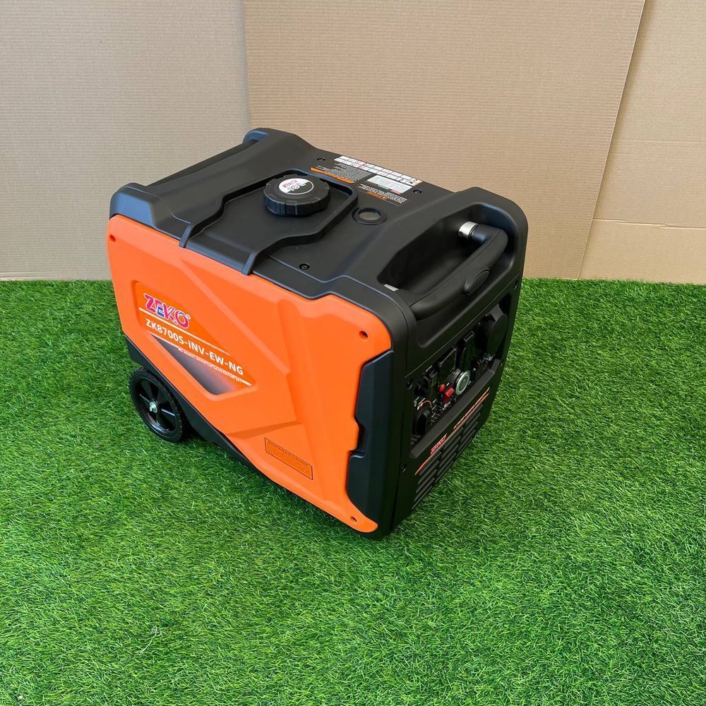 Инверторный генератор бензиновый Zeko ZK8700S-INV-EW-NG/GAZ 5.0 кВт, Газ-Бензин с Электростартером и Пультом ДК, тихий бензиновый генератор