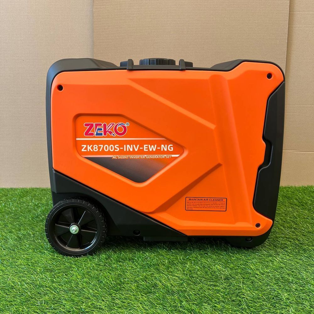 Инверторный генератор бензиновый Zeko ZK8700S-INV-EW-NG/GAZ 5.0 кВт, Газ-Бензин с Электростартером и Пультом ДК, тихий бензиновый генератор