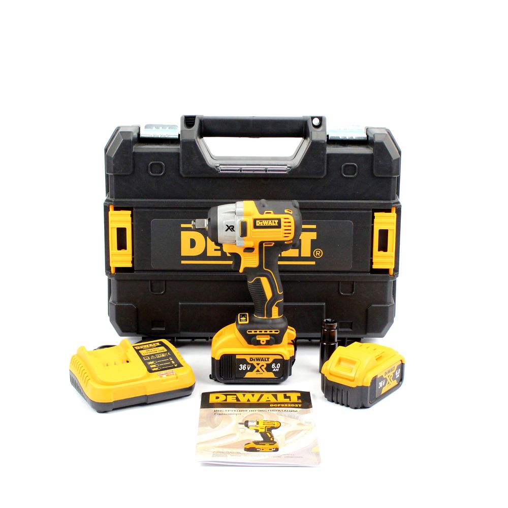 Аккумуляторный гайковерт DeWalt DCF922D2T (36V, 6AH). АКБ гайковерт Девольт