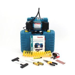 Автомобільний повітряний компресор Makita (72л/хв 12 V, 30 A), з набором інструментів