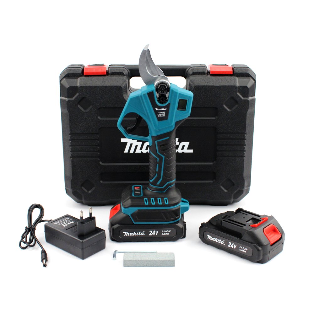 Акумуляторний секатор Makita DUP270 Digital (24V, 5AH) Румунія. АКБ секатор Макіта з екраном