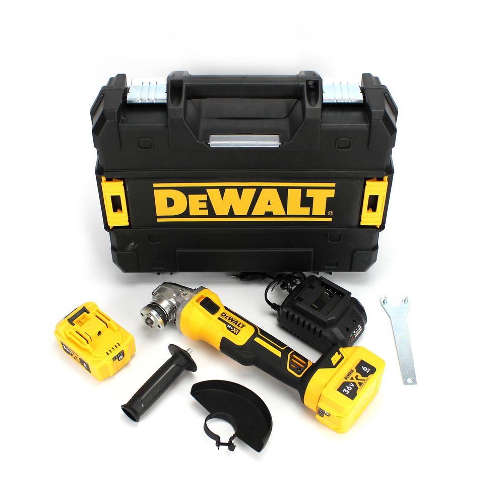 Аккумуляторная болгарка DeWalt DCG409P2 (36V, 6AH) с регулятором, АКБ УШМ Девольт, УШМ Деволт