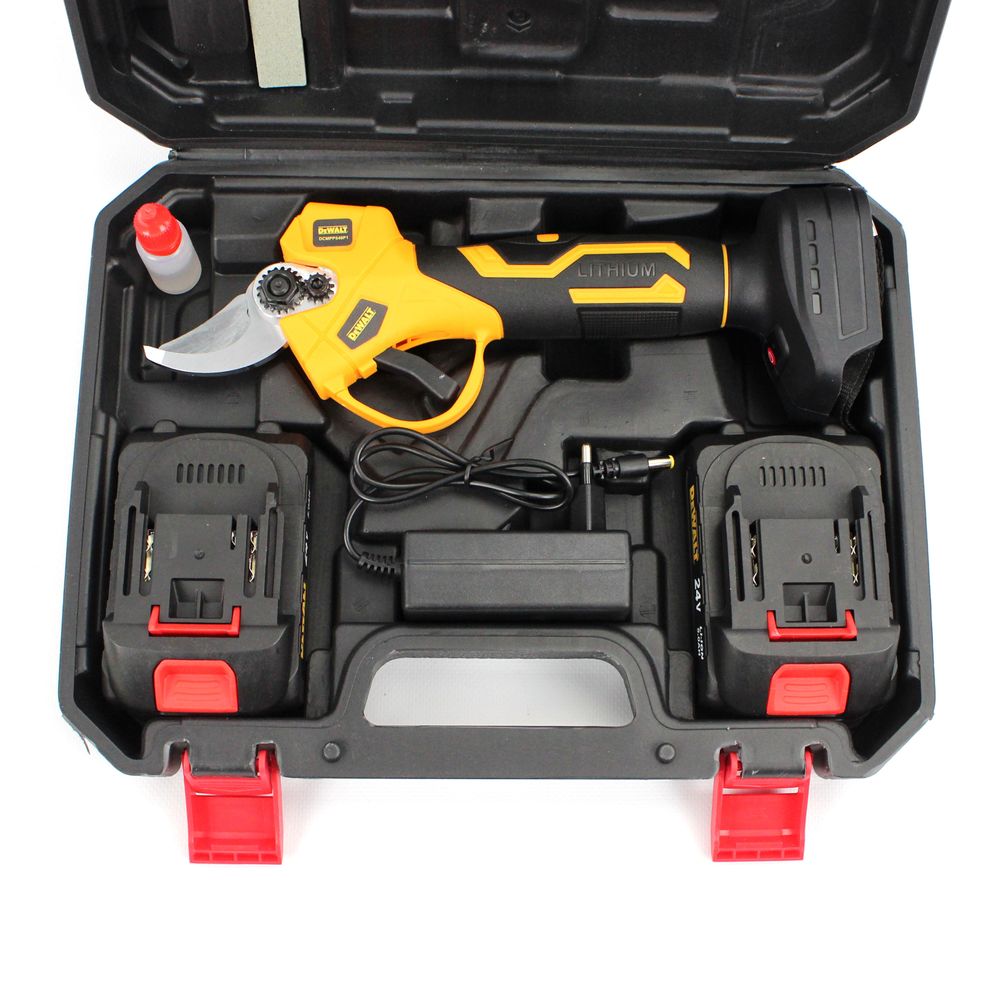 Аккумуляторный секатор DeWalt DCMPP540P1 (24V, 5AH), АКБ секатор Девольт