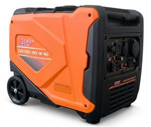 Інверторний бензиновий генератор Zeko ZK8700S-INV-W-NG/GAZ 5.0 кВт, Газ-Бензин, тихий бензиновий генератор