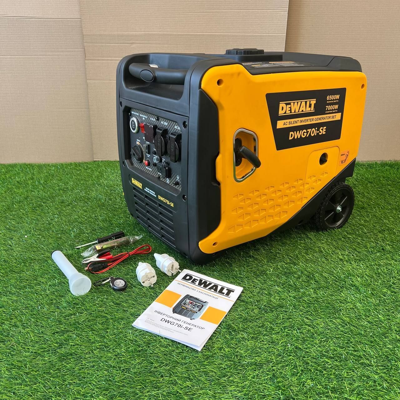 Інверторний генератор DeWalt DWG70i-SE 7.0 кВт с Електростартером та Пультом ДК, тихий бензиновий генератор