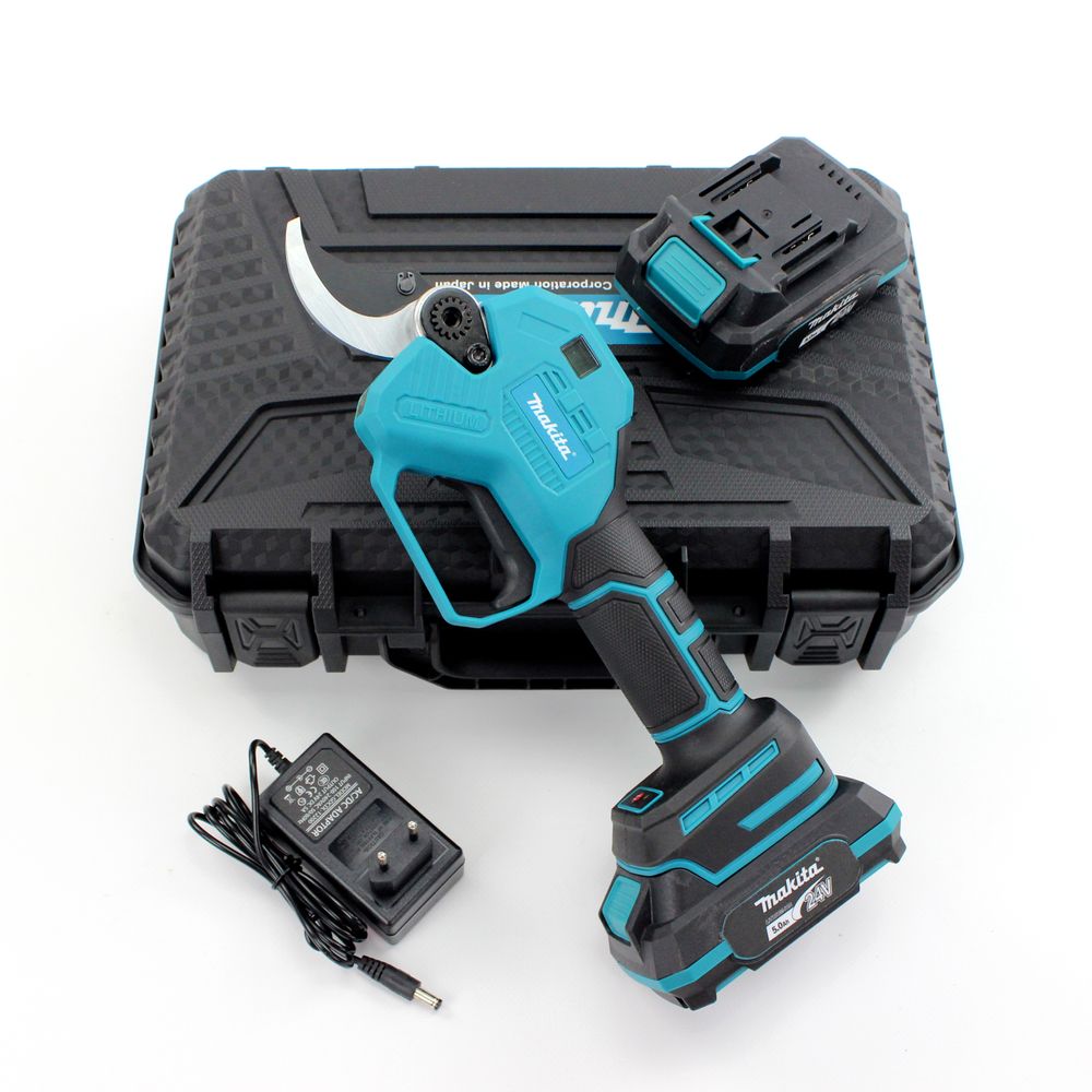 Акумуляторний секатор Makita DUP400 (24V, 5AH, 40мм) з індикатором заряду та різів + підсвічування