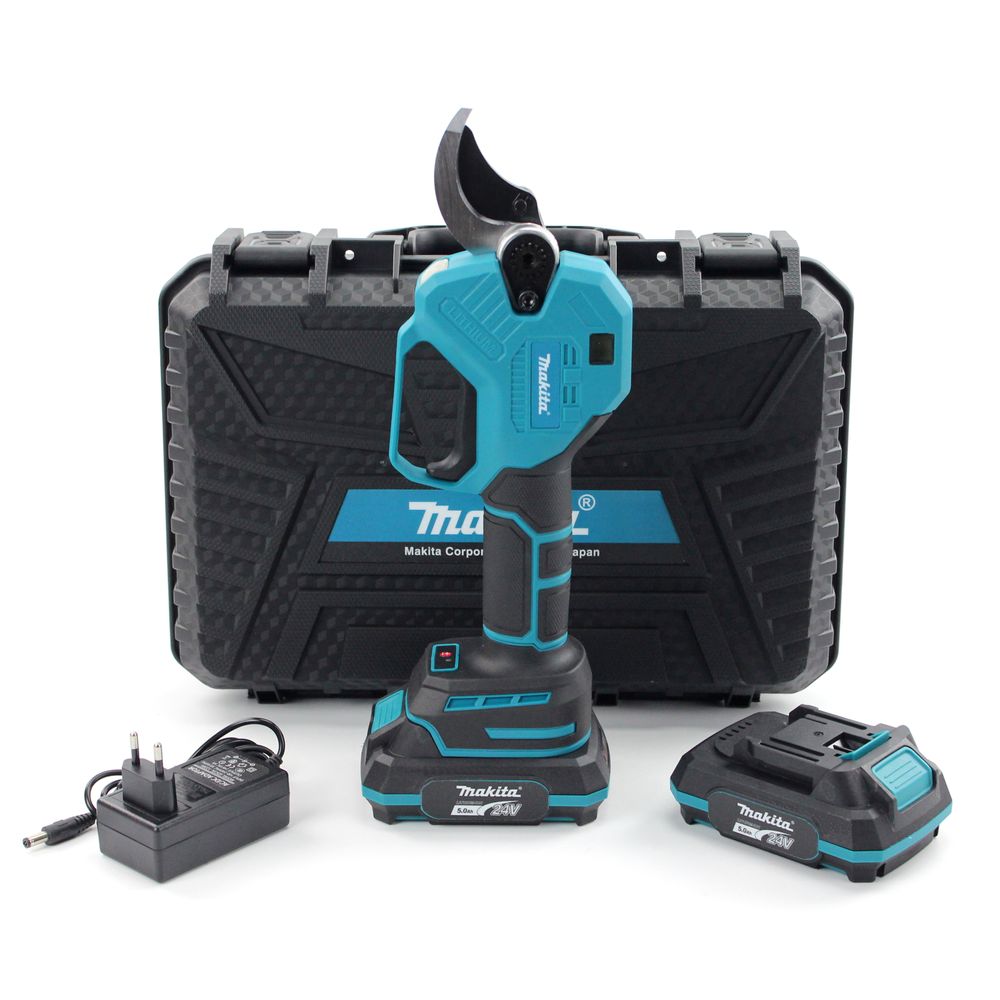 Акумуляторний секатор Makita DUP400 (24V, 5AH, 40мм) з індикатором заряду та різів + підсвічування