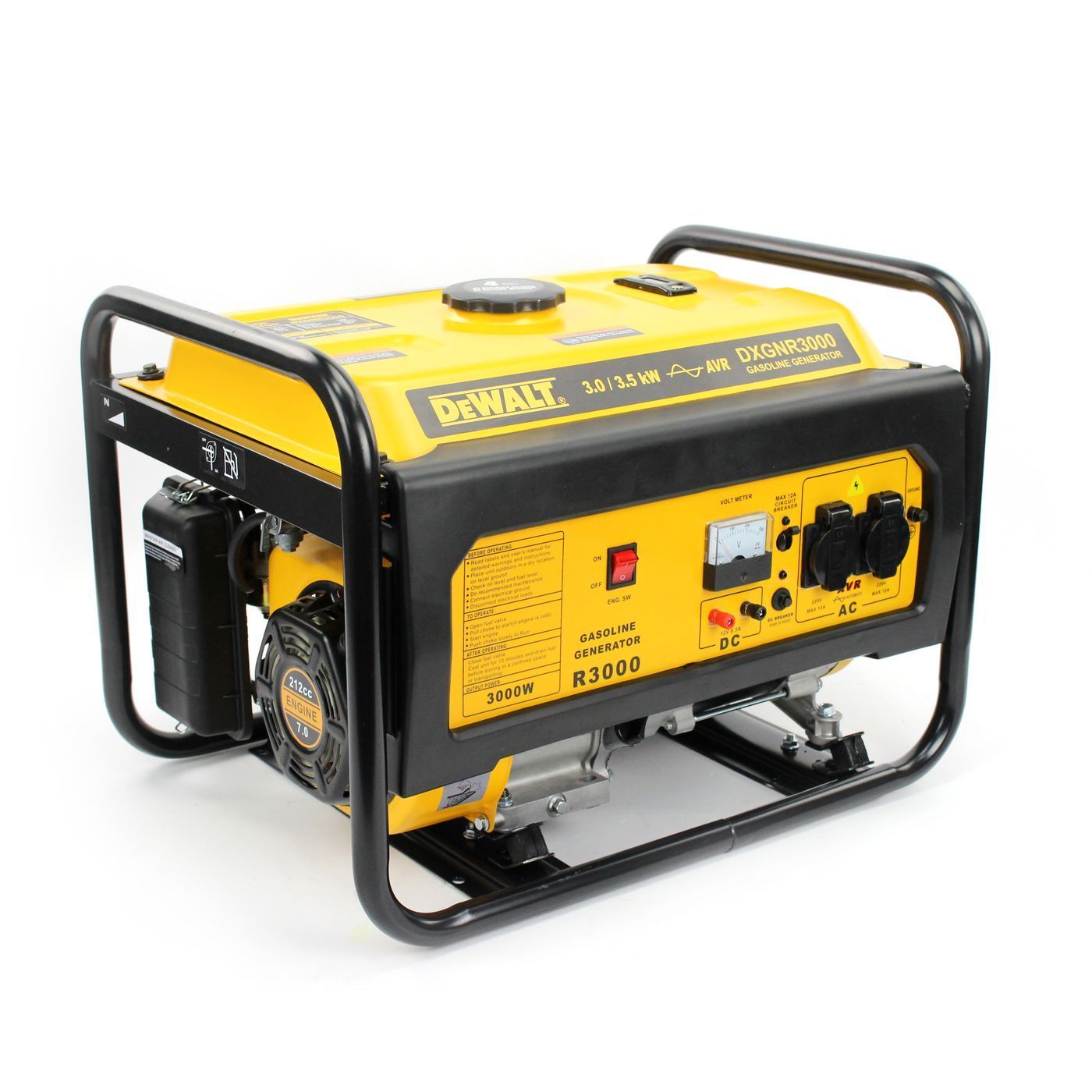 Бензиновий генератор DeWalt DXGNR3000 (3,5 КВТ) Бензин 4-тактний генератор Деволт