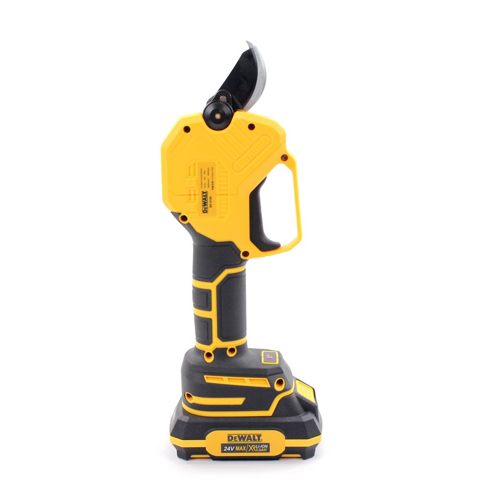 Аккумуляторный секатор DeWalt DCMPP560P1 (24V, 5AH, 30мм) с индикатором заряда и резов + подсветка