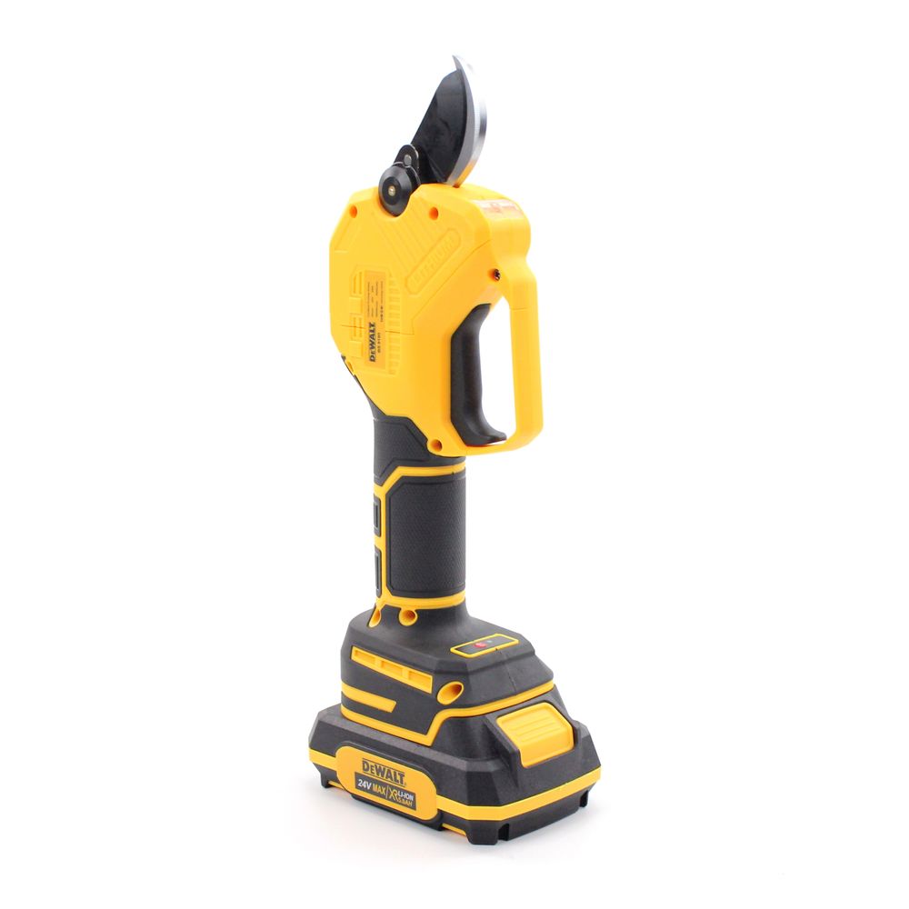 Аккумуляторный секатор DeWalt DCMPP560P1 (24V, 5AH, 30мм) с индикатором заряда и резов + подсветка