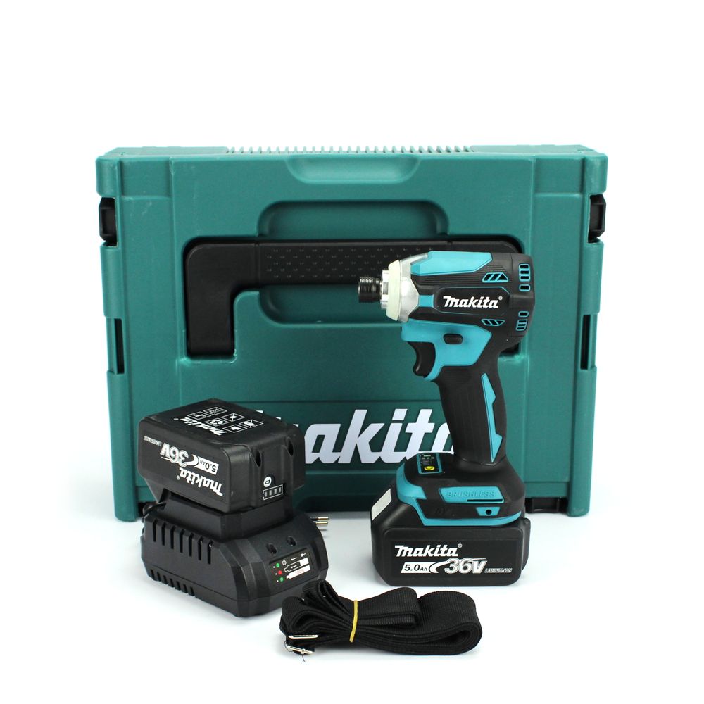 Аккумуляторный безщеточный винтоверт Makita DTD171 (36V, 5AH) c регулятором. АКБ винтоверт Макита