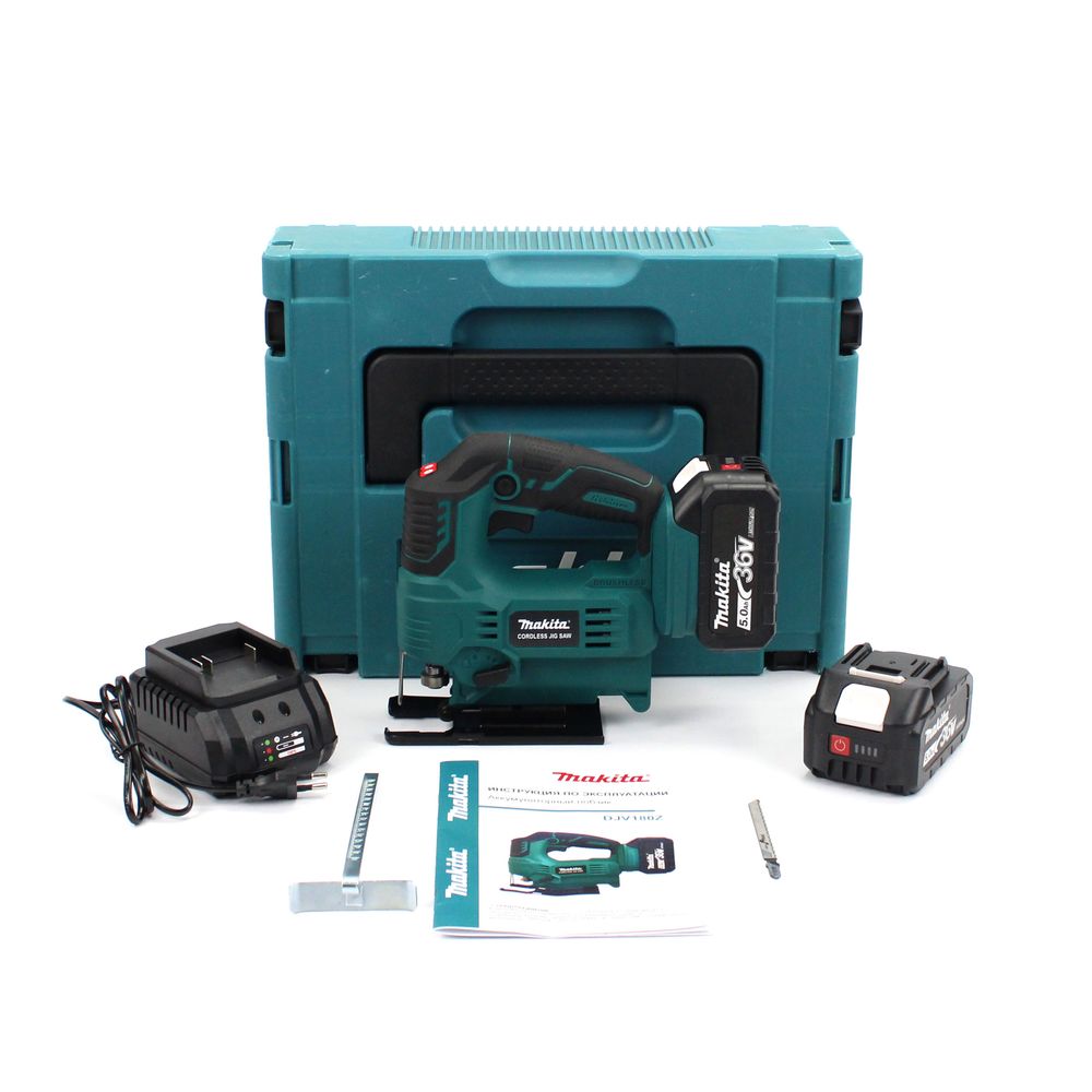 Аккумуляторный лобзик Makita DJV180Z (36V, 5AH), бесщеточный лобзик Макита