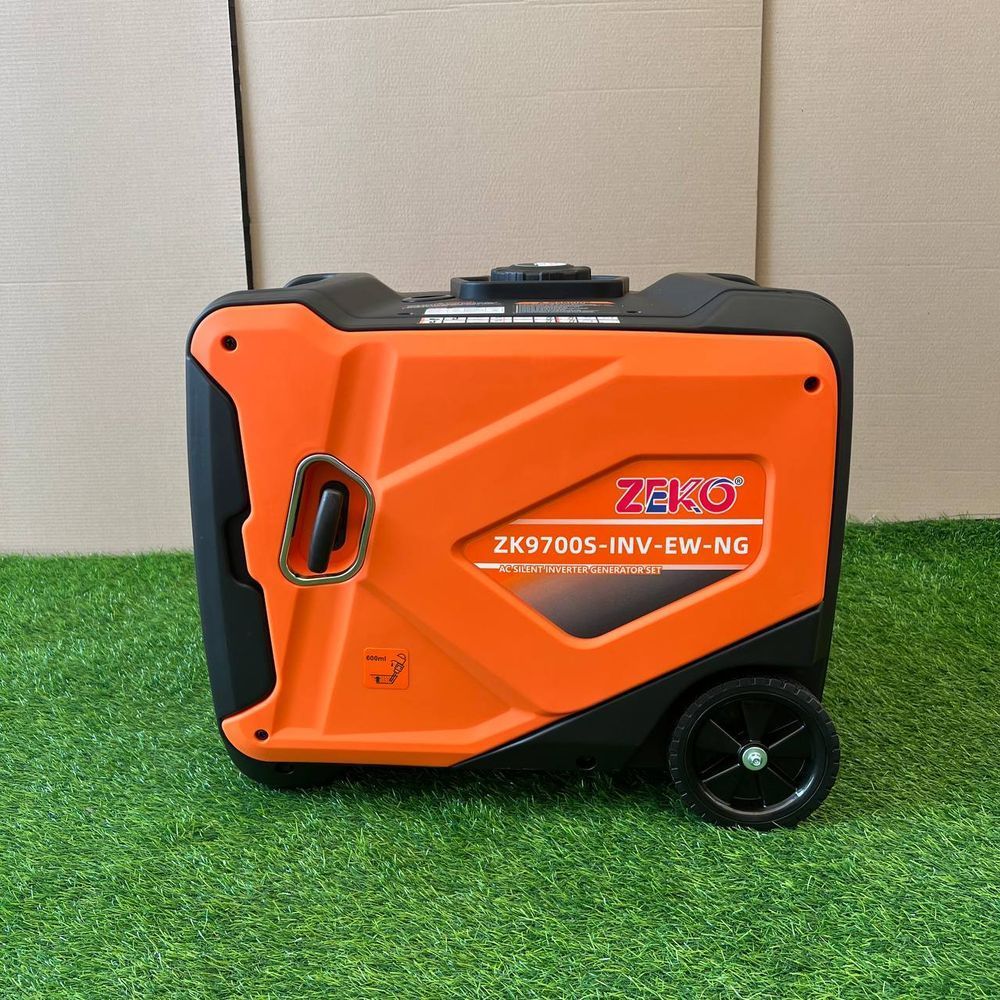 Інверторний бензиновий генератор Zeko ZK9700S-INV-ЕW-NG/GAZ 7.0 кВт, Газ-Бензин с Електростартером та Пультом ДК, тихий бензиновий генератор