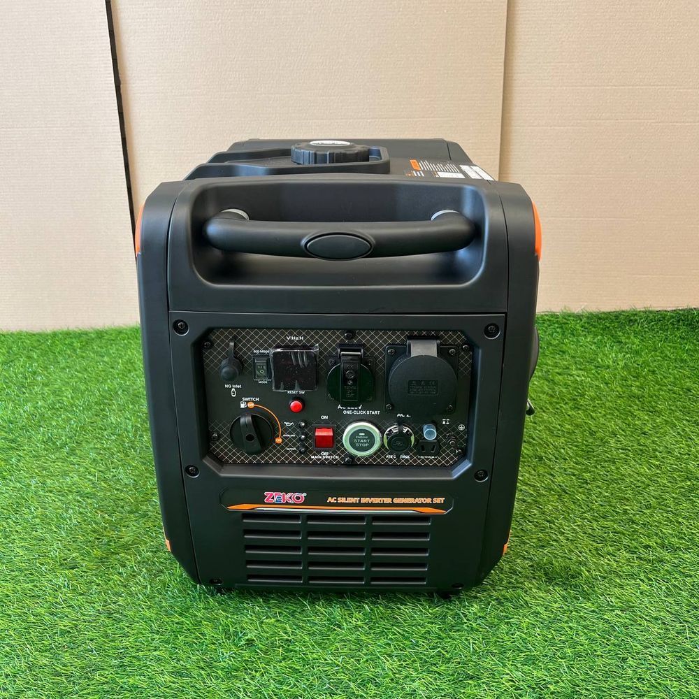 Інверторний бензиновий генератор Zeko ZK9700S-INV-ЕW-NG/GAZ 7.0 кВт, Газ-Бензин с Електростартером та Пультом ДК, тихий бензиновий генератор