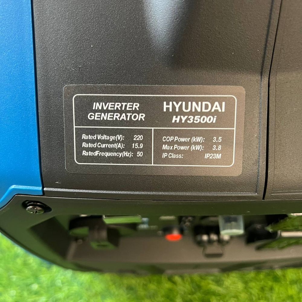 Інверторний бензиновий генератор HYUNDAI HY3500i (3.5/3.8 кВт), з мідною обвиткою