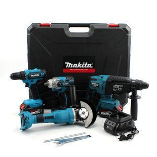 Набір 4в1 АКБ Makita 36V (Перфоратор DHR202 + Шуруповерт 550DWE + УШМ DGA504 + Гайковерт DTW 301)