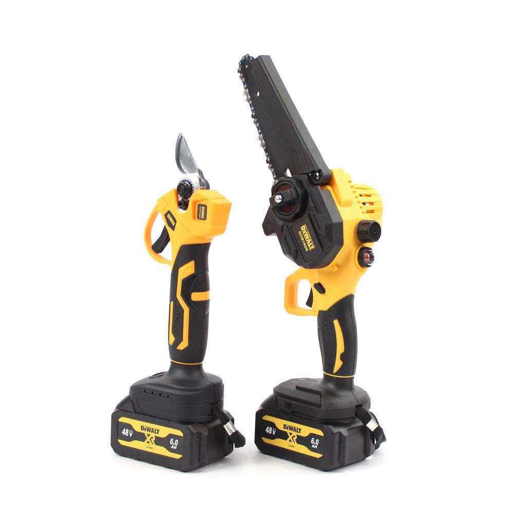 Аккумуляторный набор 3в1 DeWalt 48V (триммер DCMST156N + мини пила DCM160N + секатор DCMPP540P1)