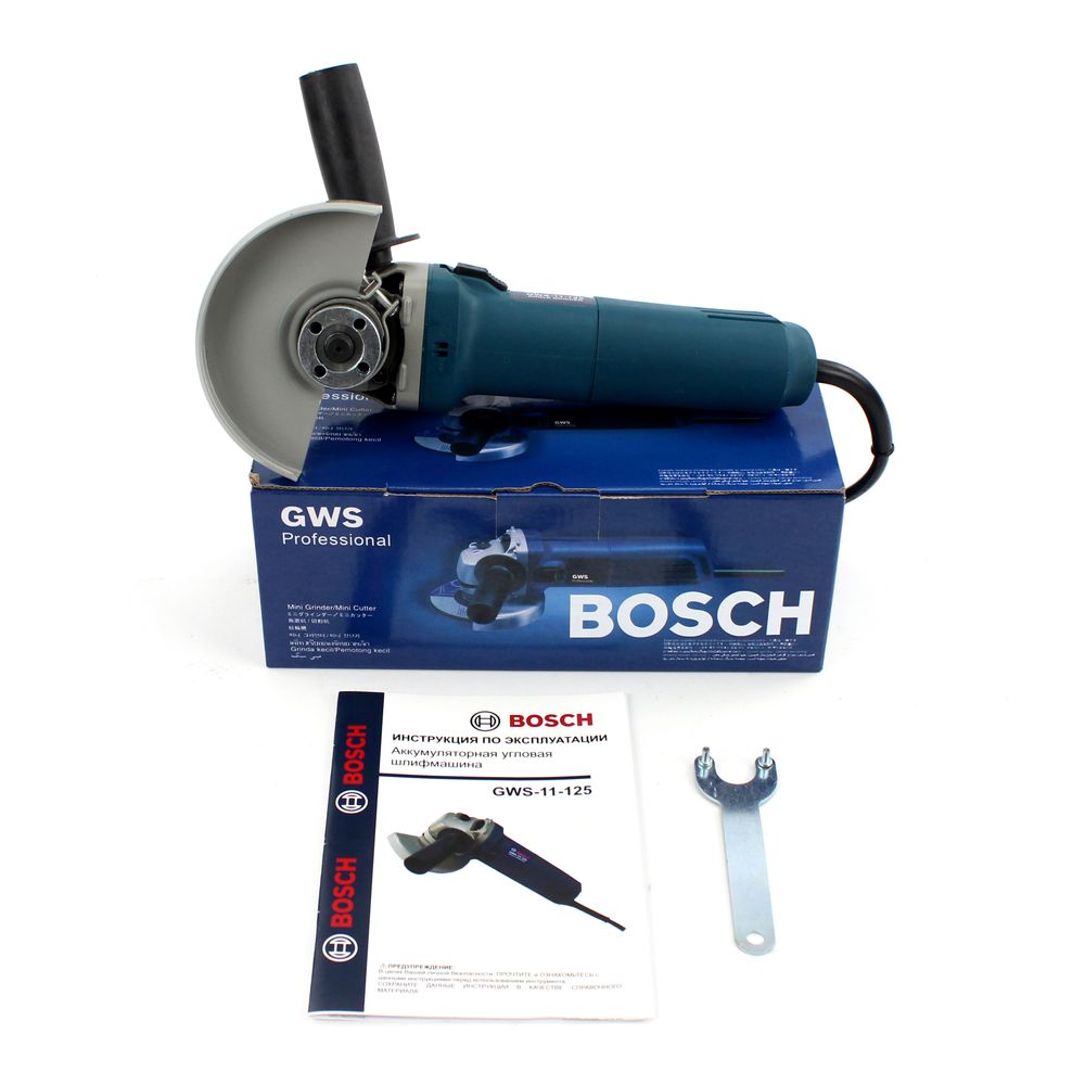 Болгарка BOSCH GWS-11-125 (1000 Вт, 125 коло) Кутова шліфувальна машина Бош GWS-11-125