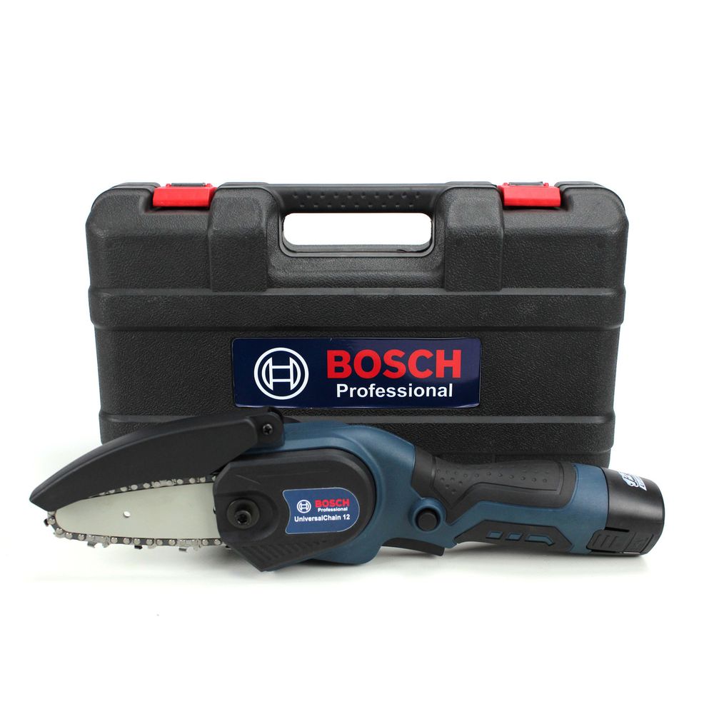 Аккумуляторная мини пила Bosch UniversalChain 12 (12V, 3AH) АКБ веткорез Бош