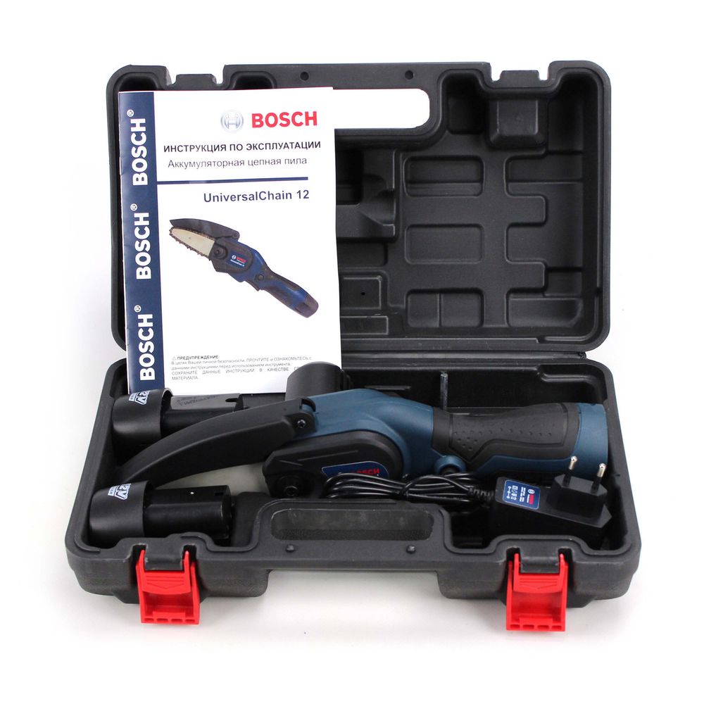 Аккумуляторная мини пила Bosch UniversalChain 12 (12V, 3AH) АКБ веткорез Бош