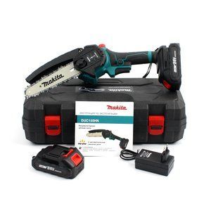 Аккумуляторная мини-пила Makita DUC155HN (24V, 5AH, шина 15 см) с полуавтоматической смазкой цепи