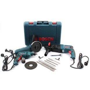 Набір 3в1 BOSCH (Перфоратор GBH 2-26 DRE + Болгарка GWS 850 CE PRO + Дриль GSB 13 RE). Набір 3в1 Бош