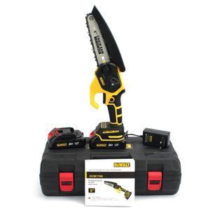 Акумуляторна міні пила DeWalt DCM170N (24V, 5AH, шина 15 см) з безключовою натяжкою ланцюга