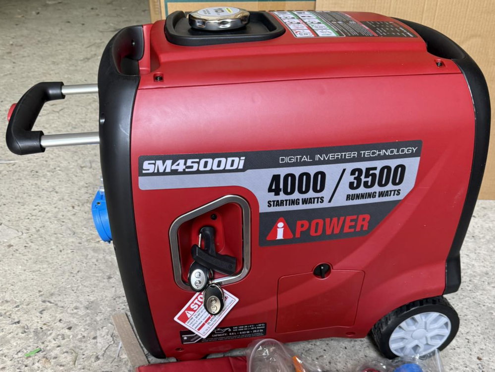 Інверторний генератор iPower SM4500Di 4.0 кВт с електростартером та Пультом ДК, тихий бензиновий генератор Айпауер