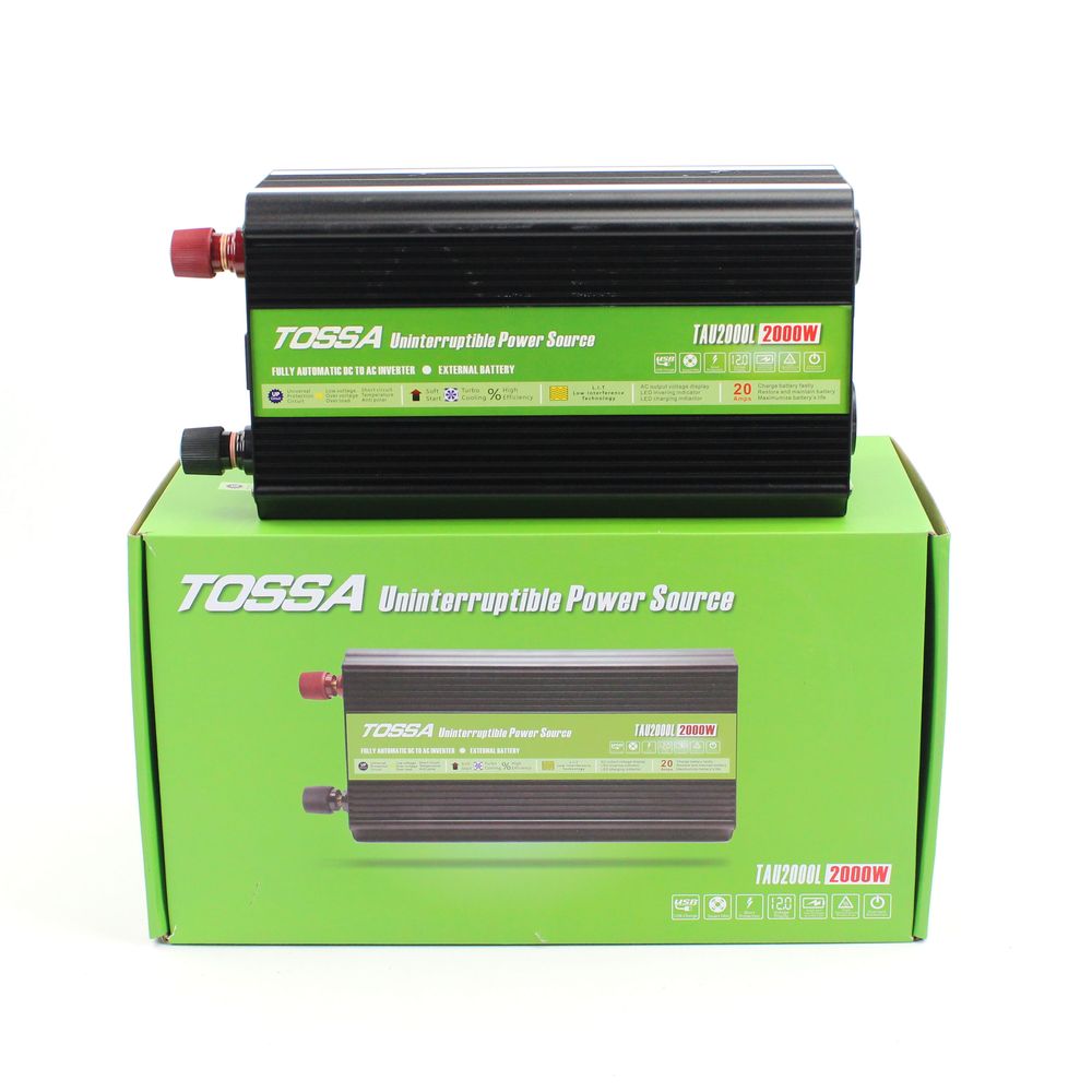 Преобразователь напряжения (инвертор) 12-220V 2000W Tossa TAU2000L с функцией UPS